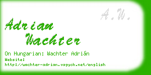 adrian wachter business card