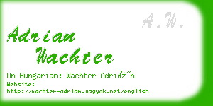 adrian wachter business card